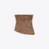 Top bandeau com lantejoulas