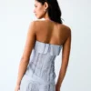 Top bandeau às riscas – Mulher