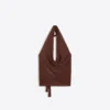 Top Halter Drapeado com Fio Metálico