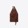 Top Halter Drapeado com Fio Metálico