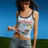 Top sem mangas estampado Ed Hardy X Bershka