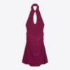 Vestido com decote halter