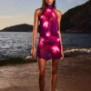 Vestido em malha com costas abertas