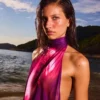Vestido em malha com costas abertas