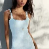 Vestido Midi com Acabamento em Renda