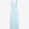 Vestido Midi com Acabamento em Renda