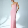 Vestido midi com alças e franzido – Vestidos e jardineiras