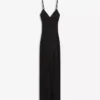Vestido midi com alças e renda – Vestidos e jardineiras