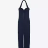 Vestido midi em Denim – Vestidos e jardineiras