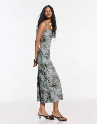 Vestido midi estampado