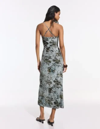 Vestido midi estampado